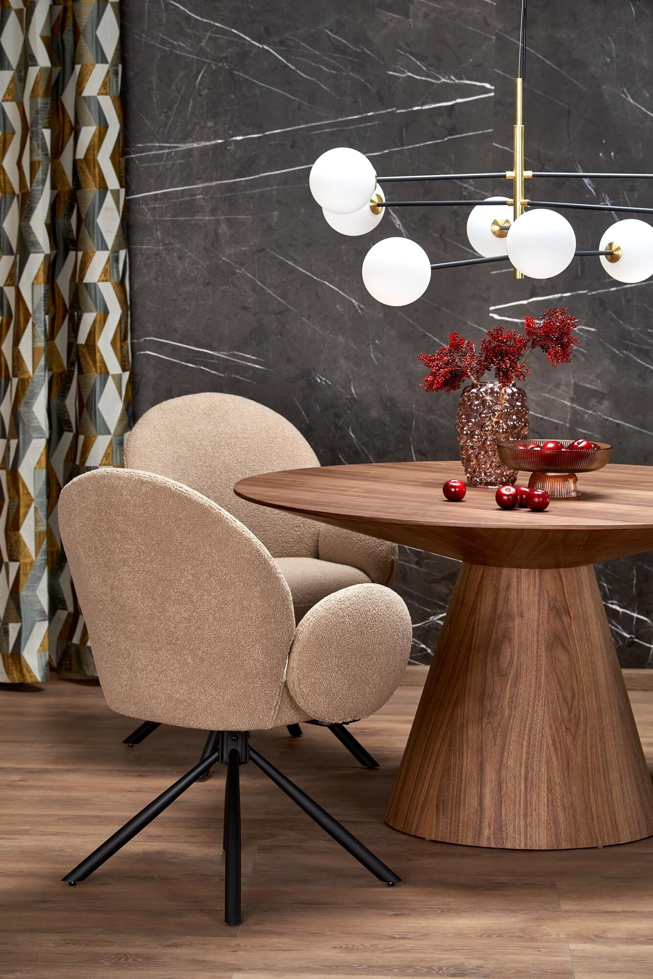 Chaise Houston 1527 (Cappuccino + Noir)