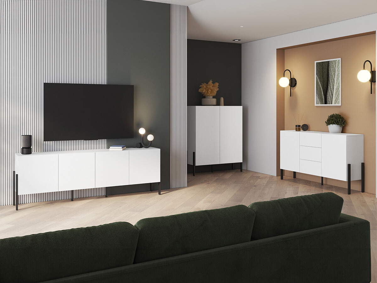 Ensemble de salon Etsore 105 (Blanc)