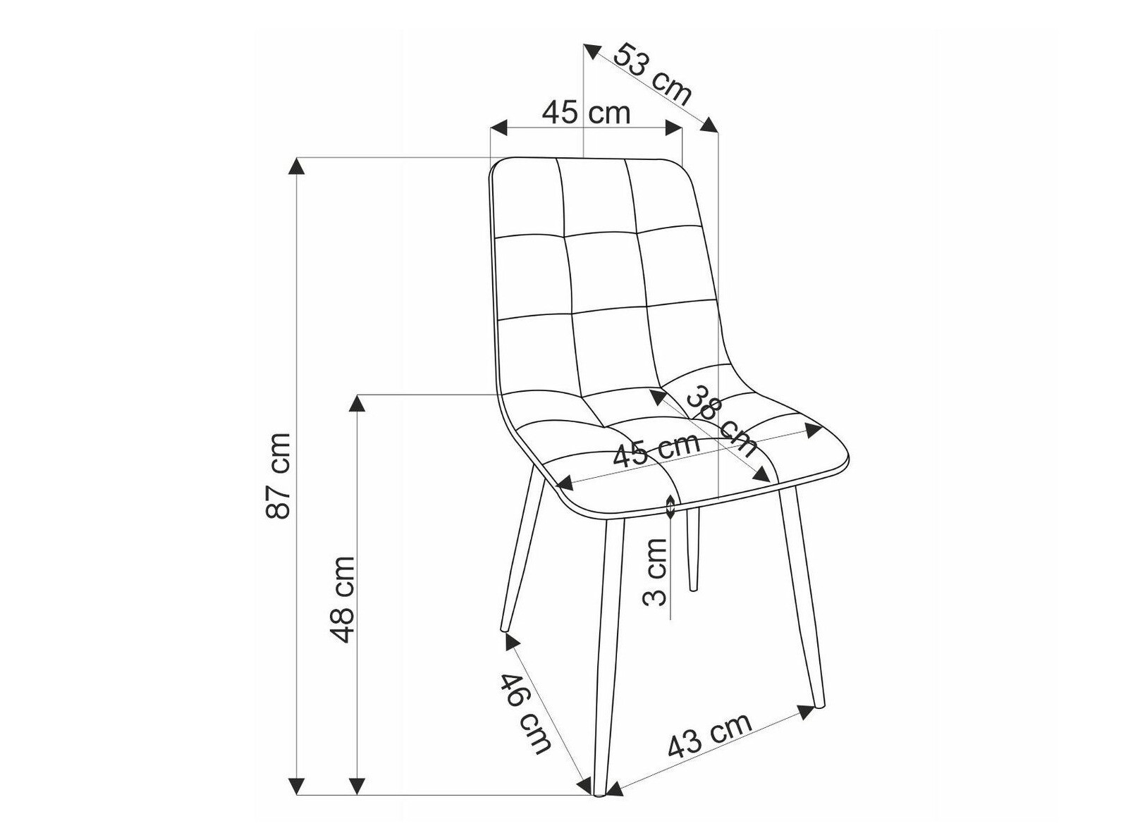 Chaise Houston 1630 (Beige)