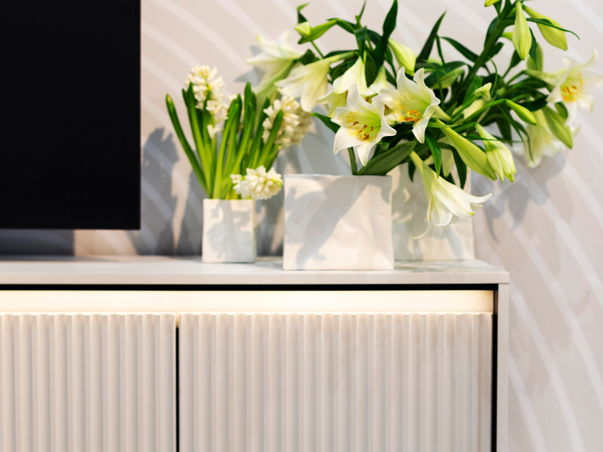Buffet Fernolu 103 (Blanc + Noir)