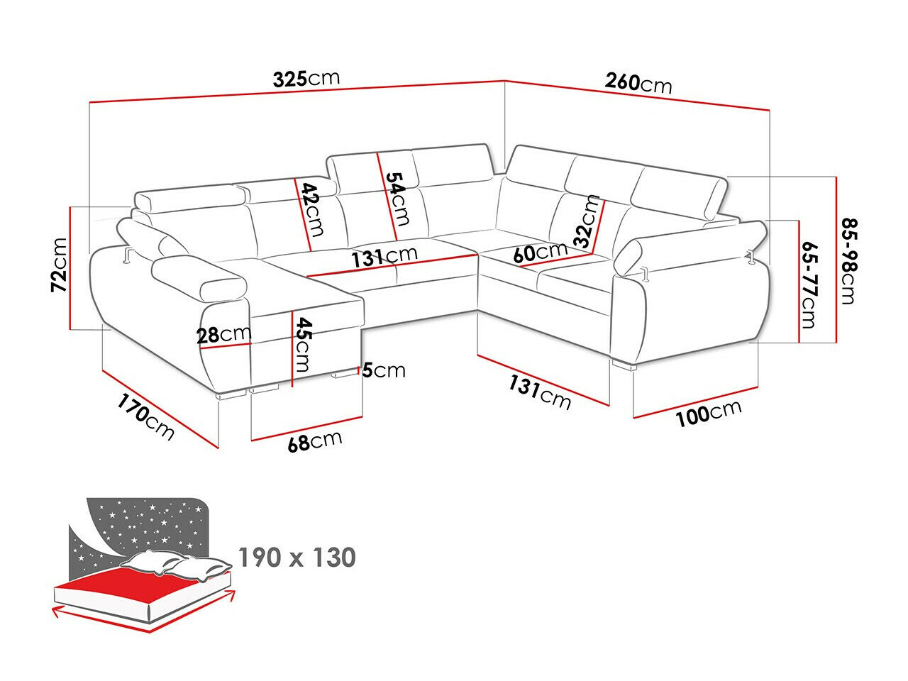 Canapé d'angle Columbus 214 (Aragon 93)