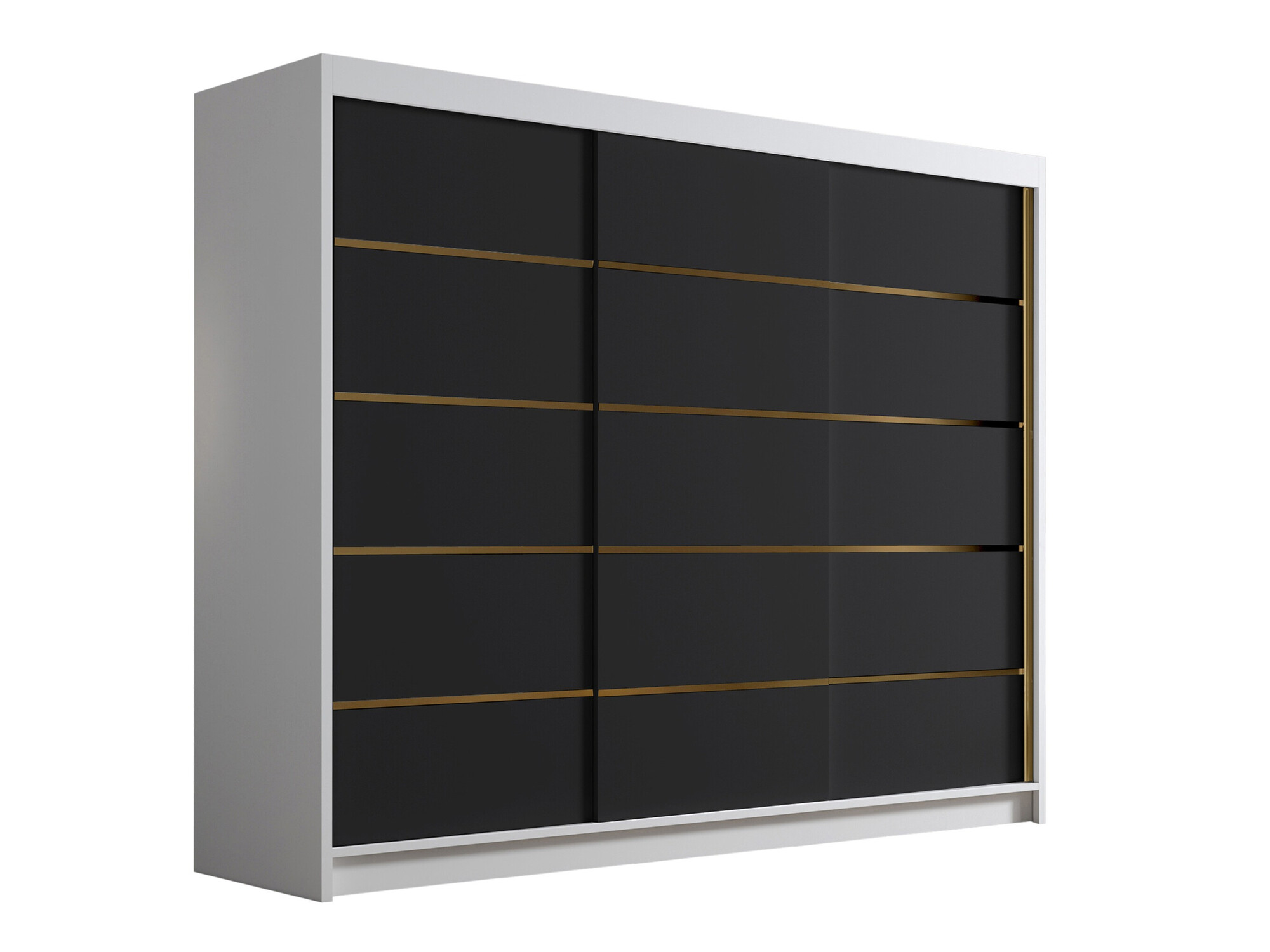 Armoire Closico Veltron II (Blanc + Noir)