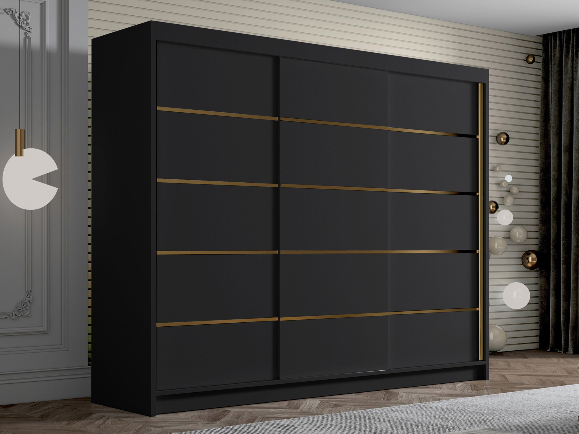 Armoire Closico Veltron II (Noir)