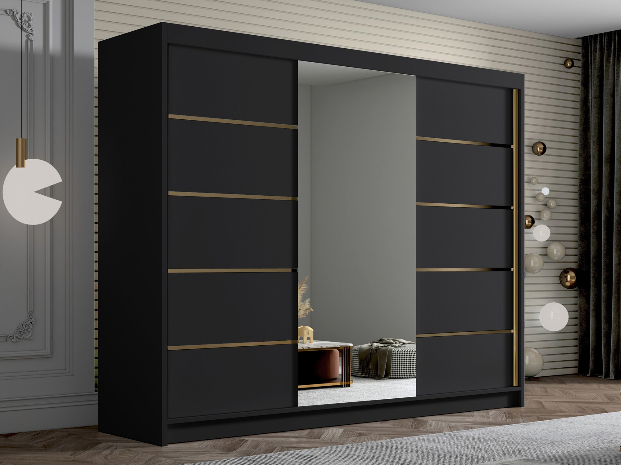 Armoire Closico Veltron II (Noir)