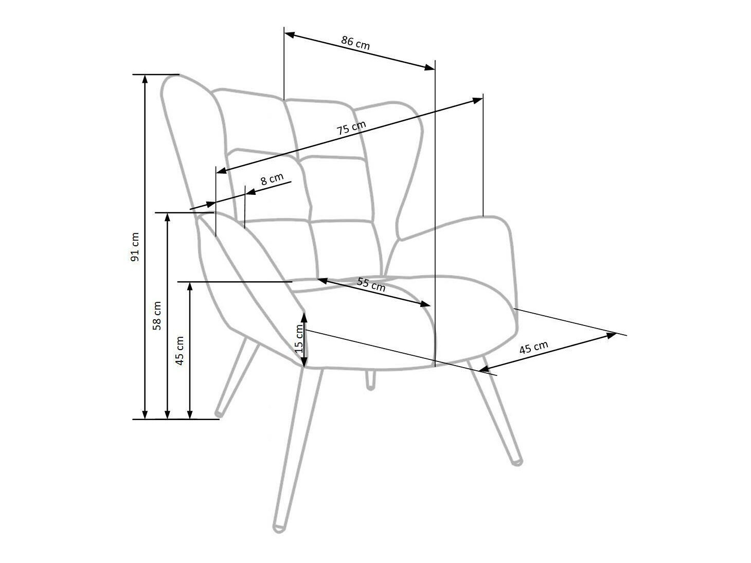 Fauteuil Houston 1079 (Bordeaux)