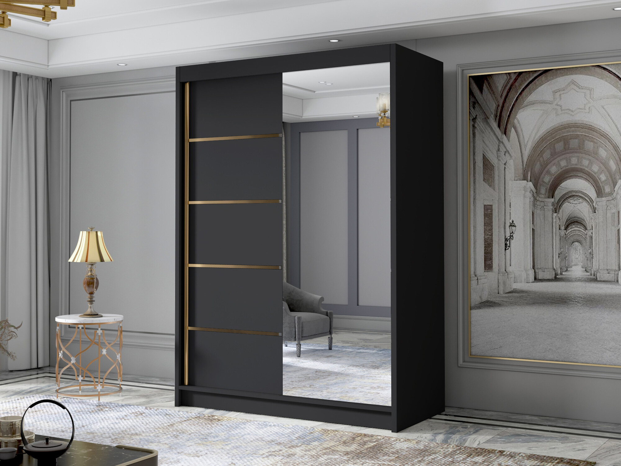 Armoire Closico Fornix III (Noir)