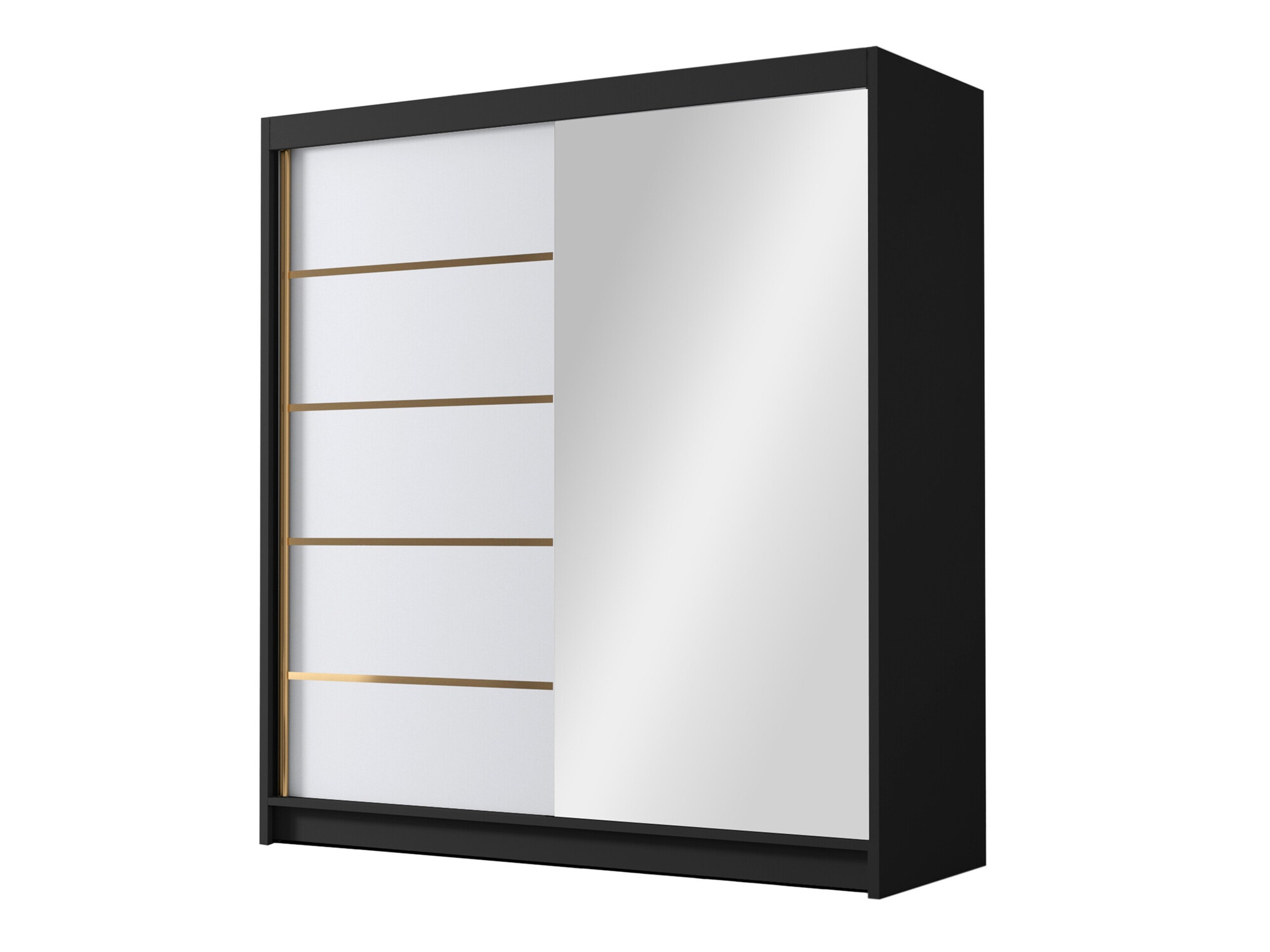 Armoire Closico Vallor III (Noir + Blanc)