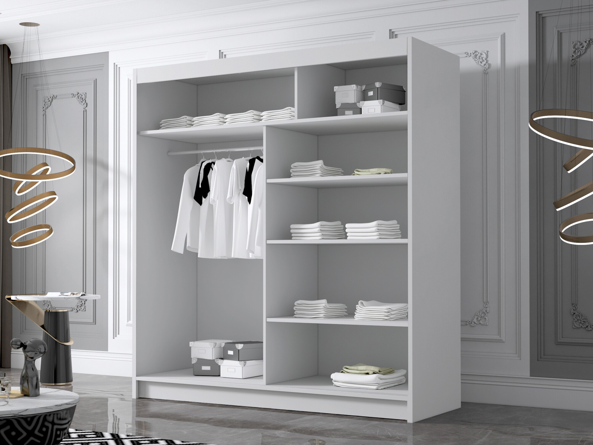 Armoire Closico Vallor III (Noir)