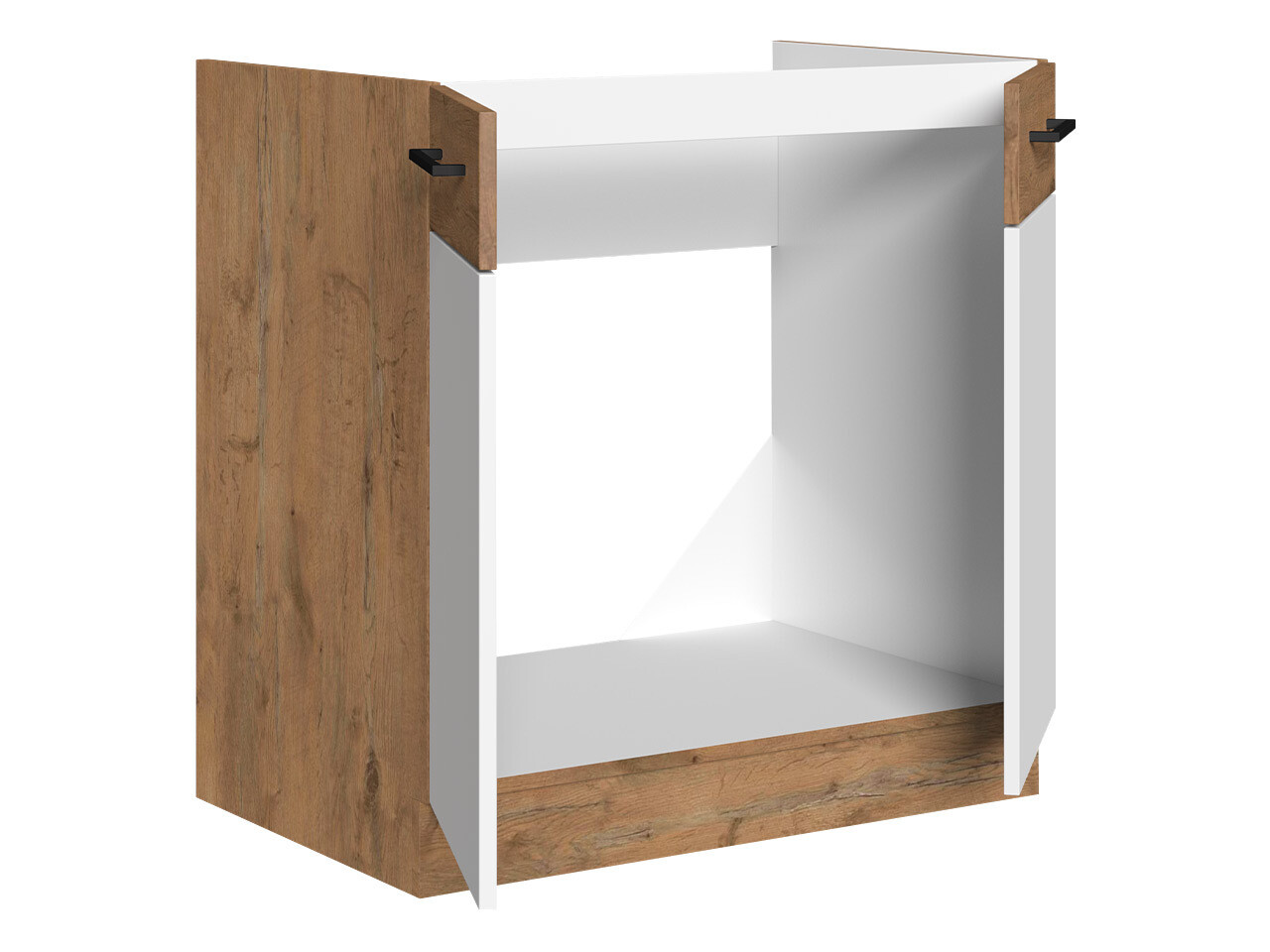 Armoire modulaire pour évier avec portes Wood Grey 108