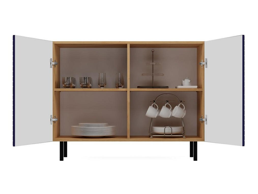 Buffet Romseru 101 (Bleu + Chêne Artisan)