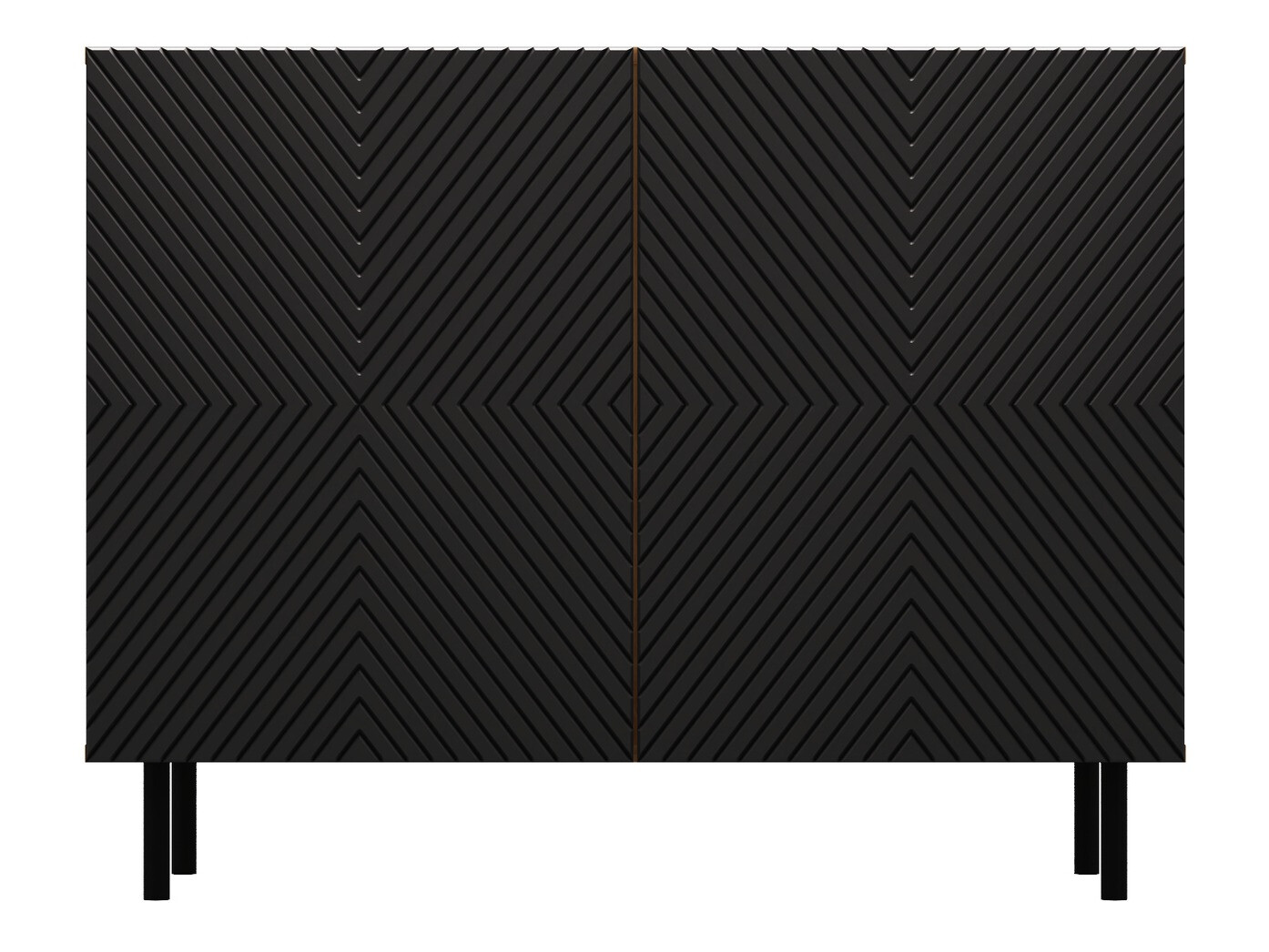 Buffet Romseru 101 (Noir + Chêne Artisan)