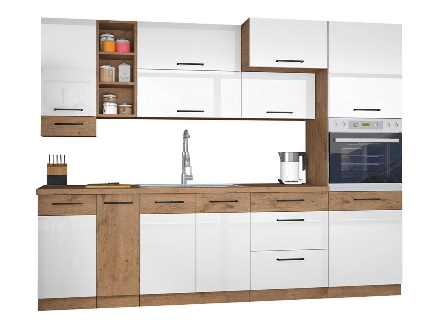 Cuisine complète modulaire Wood White 137