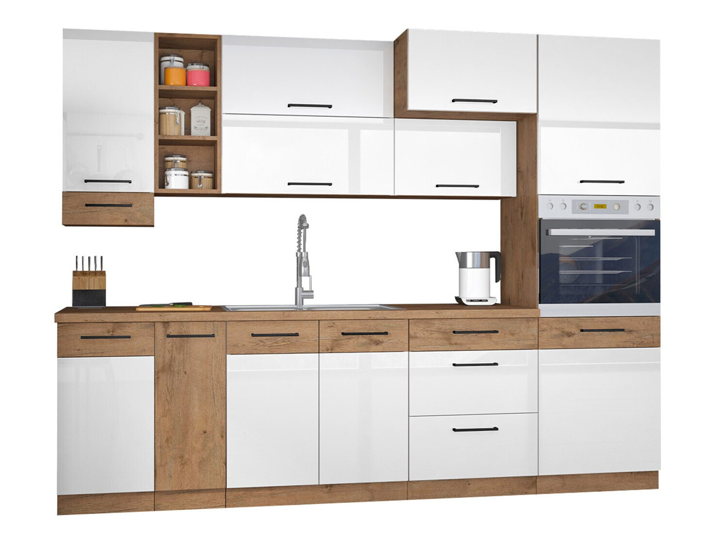 Cuisine complète modulaire Wood White 137
