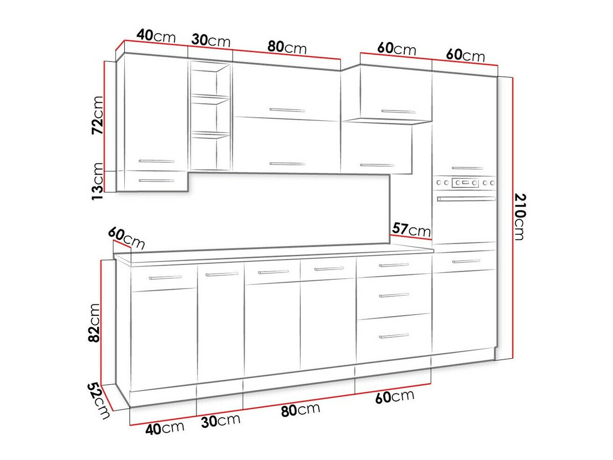 Cuisine complète modulaire Wood White 137