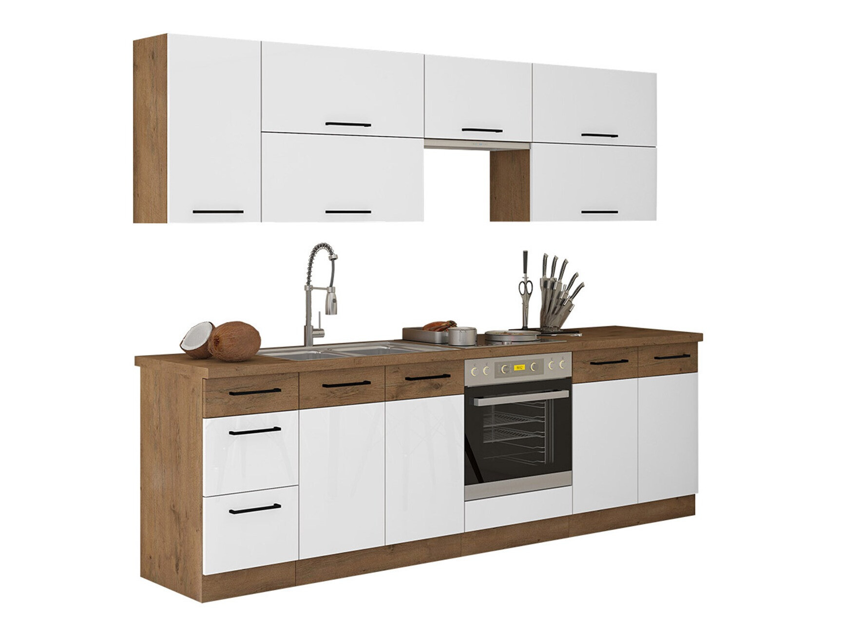 Cuisine complète modulaire Wood White 138
