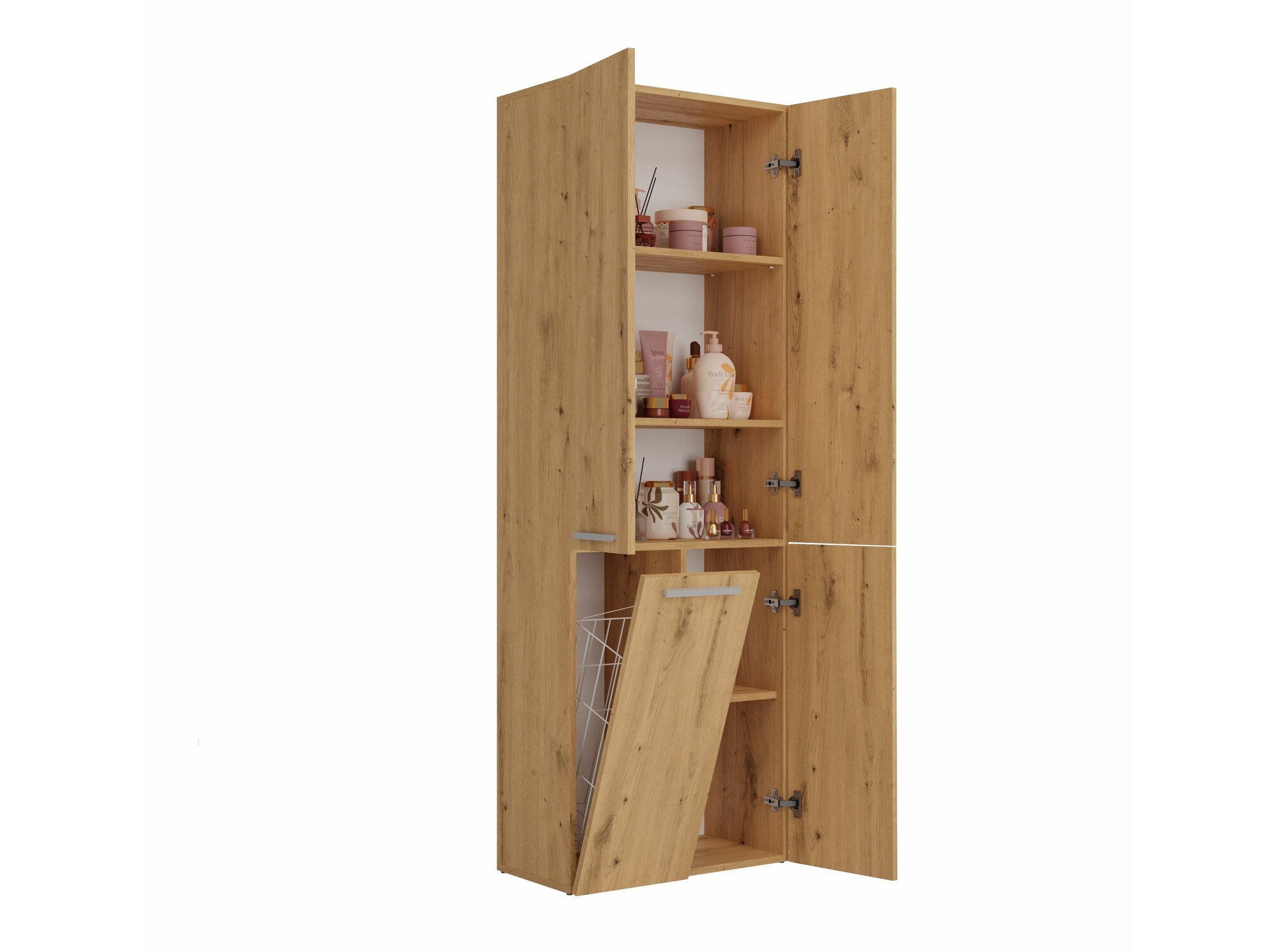 Armoire de bain à poser Nolmaru 100 (Chêne Artisan)
