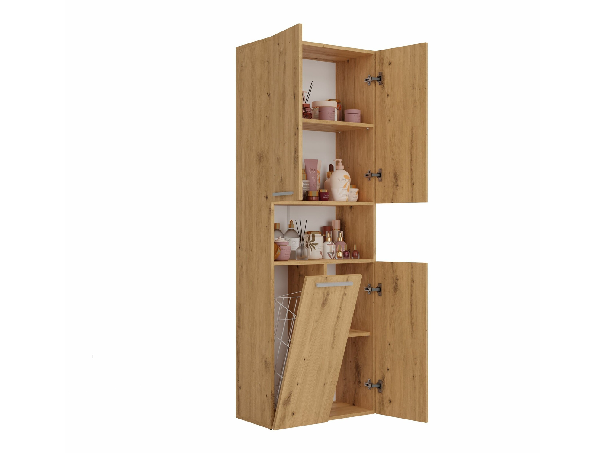Armoire de bain à poser Nolmaru 101 (Chêne Artisan)