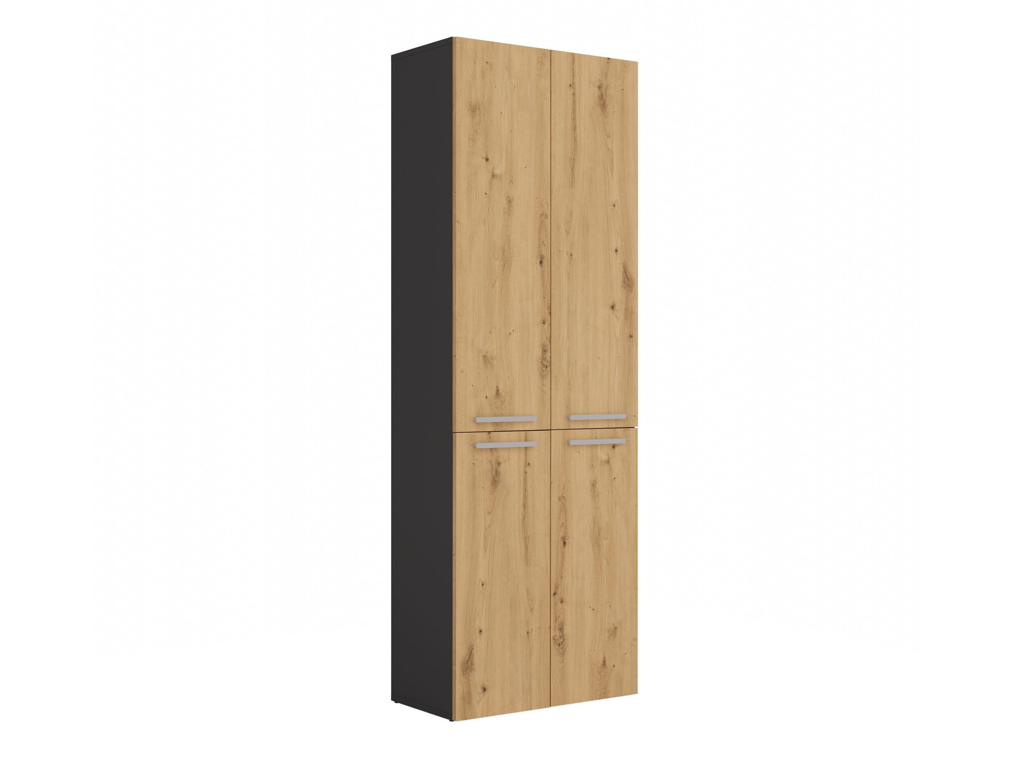 Armoire de bain à poser Nolmaru 102 (Anthracite + Chêne Artisan)