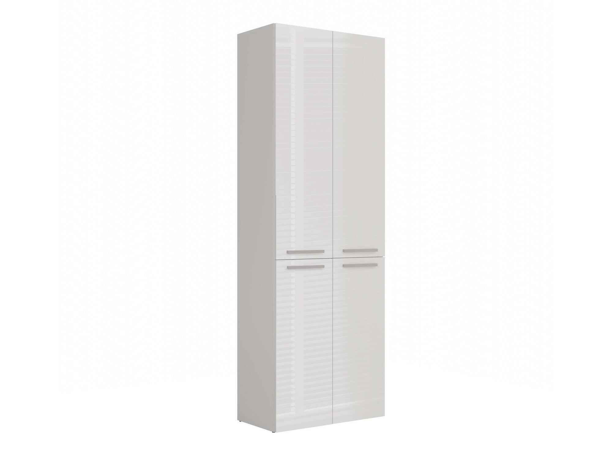 Armoire de bain à poser Nolmaru 102 (Blanc + Blanc brillant)