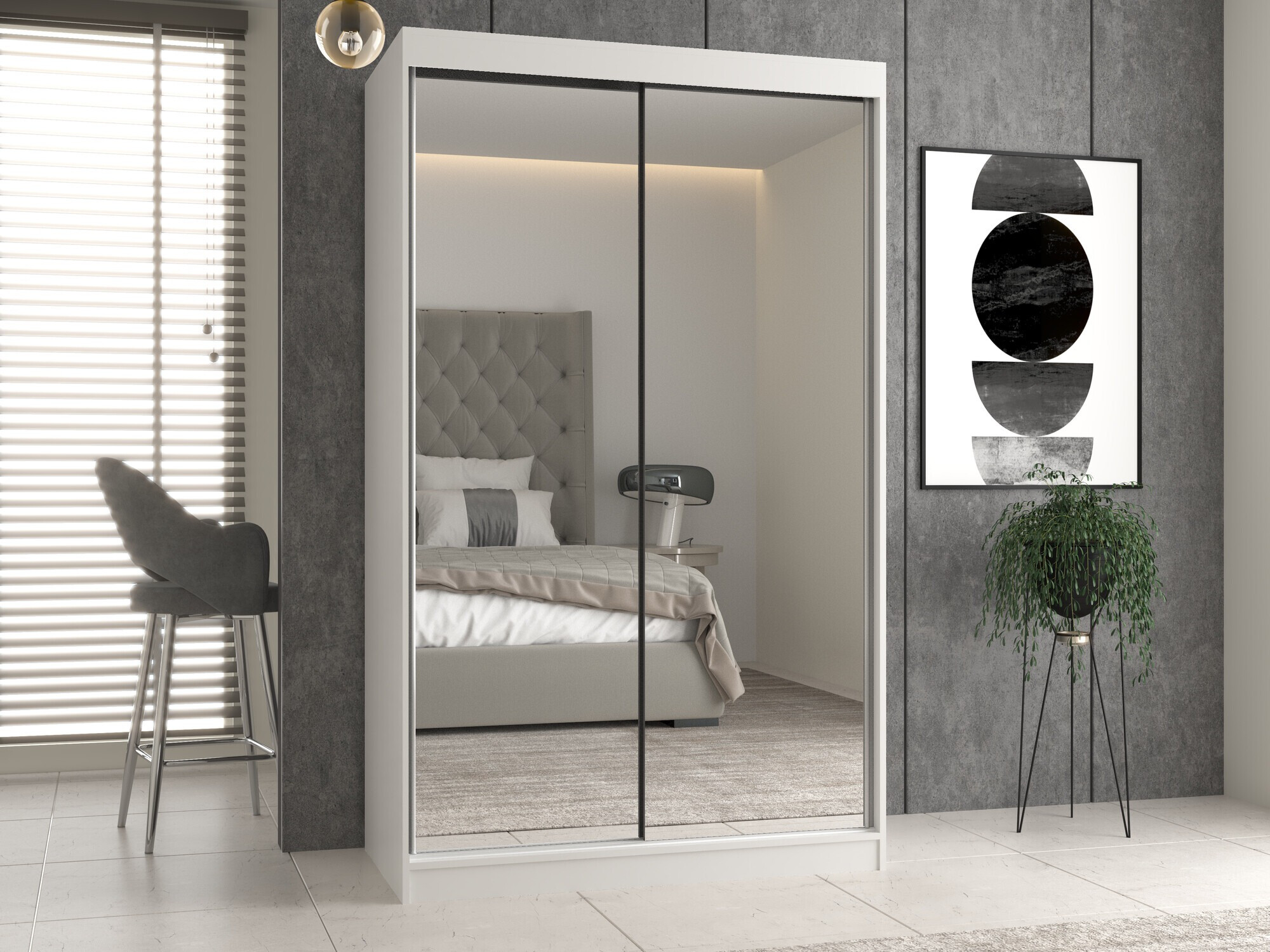 Armoire Mandeville 158 (Blanc)