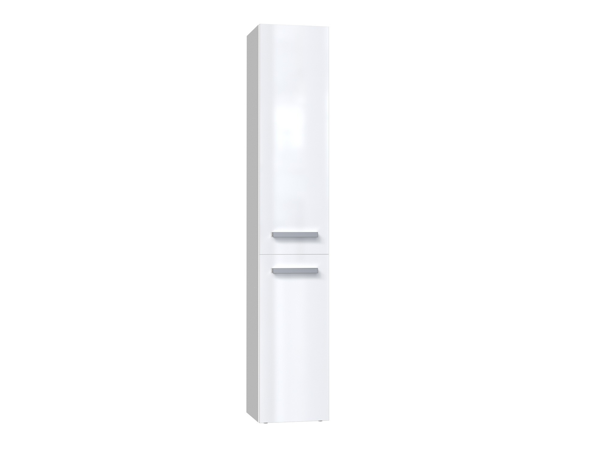 Armoire de bain à poser Nolmaru 107 (Blanc + Blanc brillant)