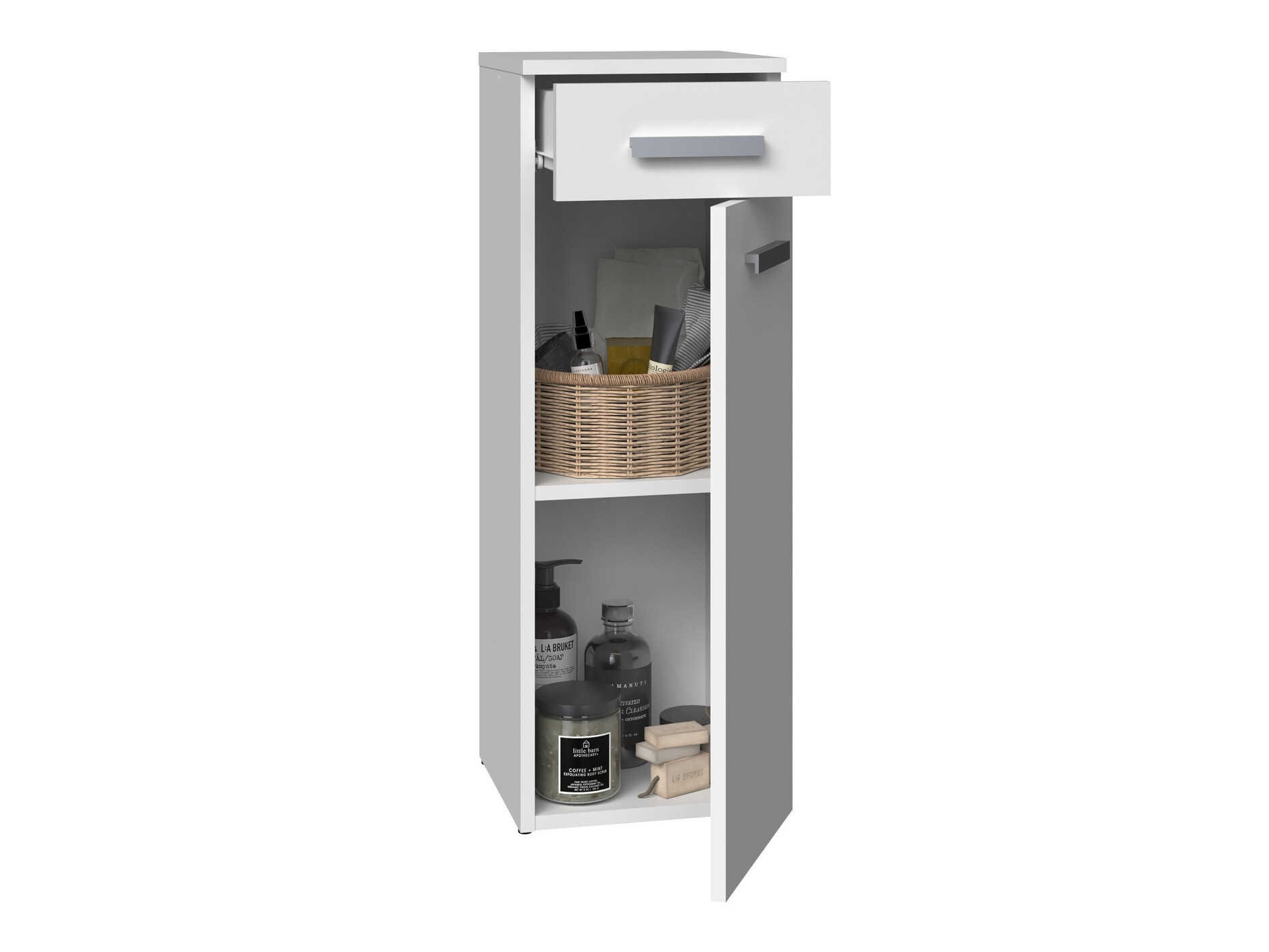 Armoire de bain à poser Nolmaru 109 (Blanc)