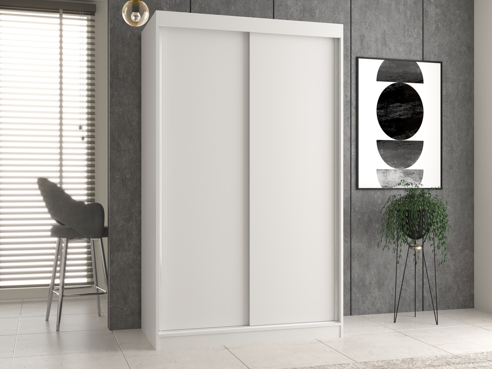 Armoire Mandeville 159 (Blanc)