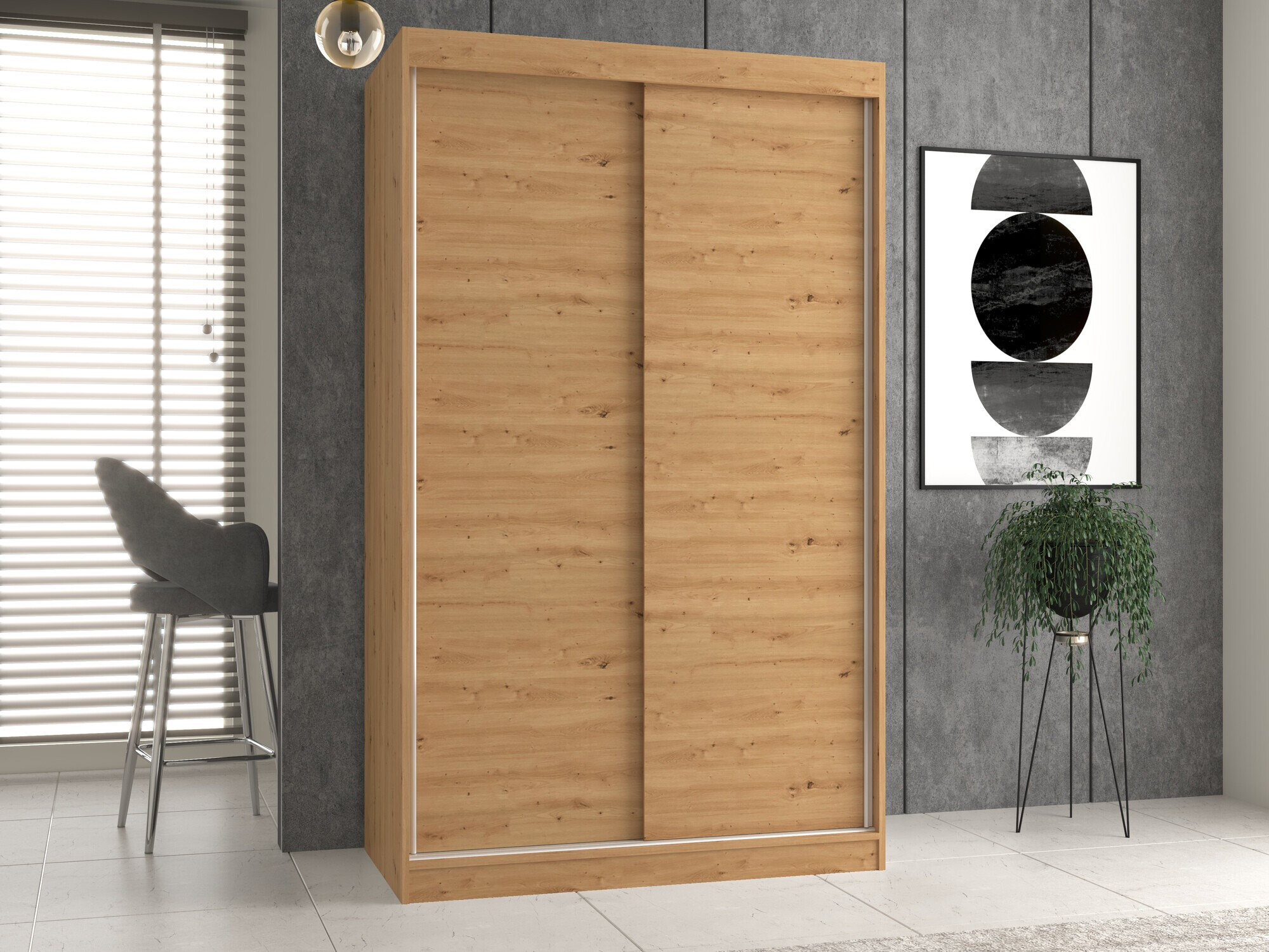 Armoire Mandeville 159 (Chêne Artisan)