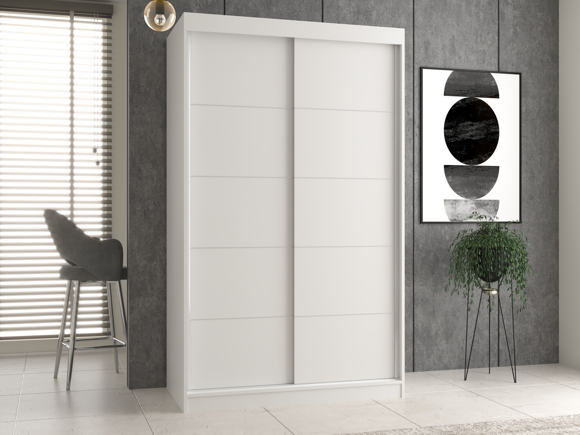 Armoire Mandeville 164 (Blanc)