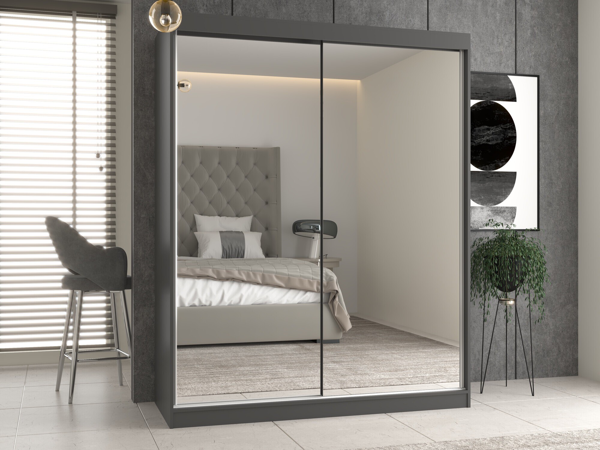 Armoire Mandeville 165 (Anthracite)