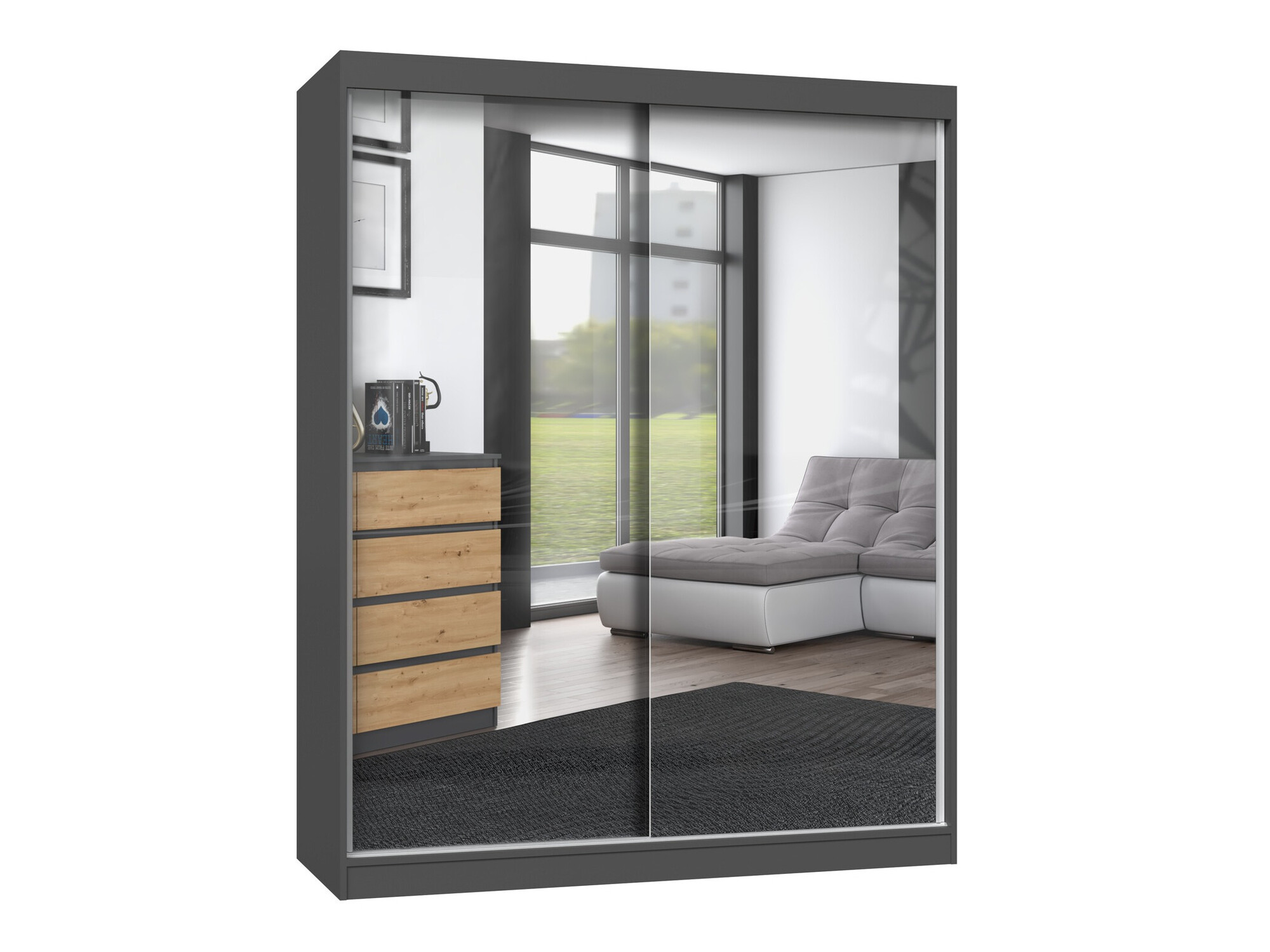 Armoire Mandeville 165 (Anthracite)