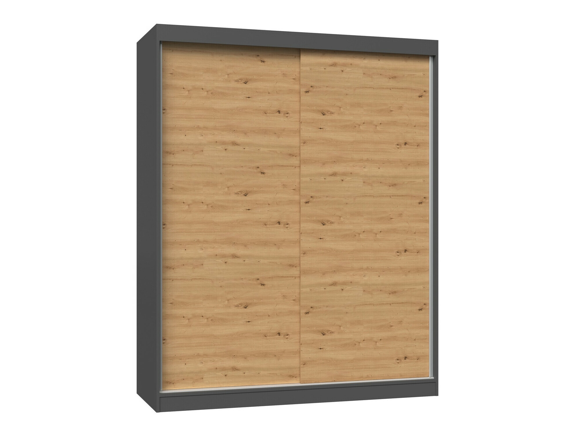 Armoire Mandeville 167 (Anthracite + Chêne Artisan)