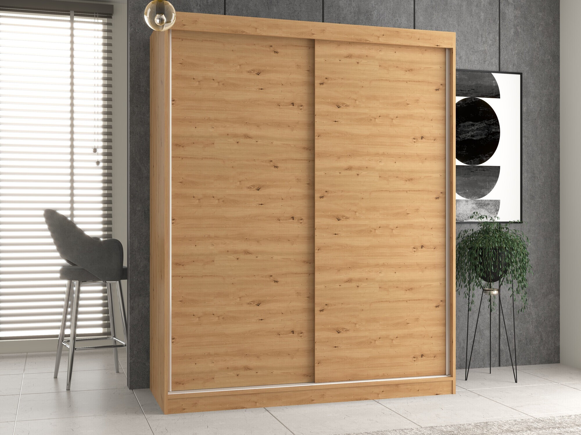 Armoire Mandeville 167 (Chêne Artisan)