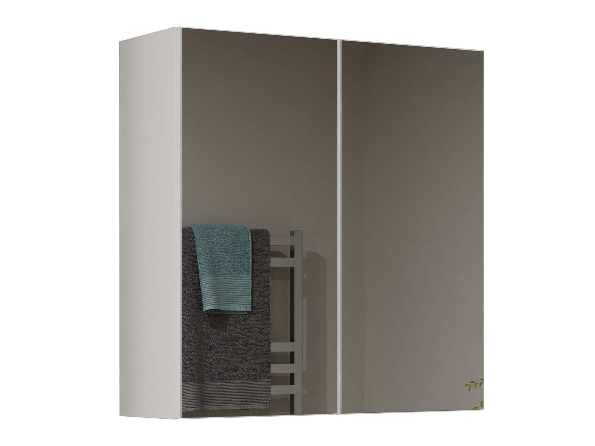Armoire à miroir de salle de bains Balelbo 101 (Blanc)