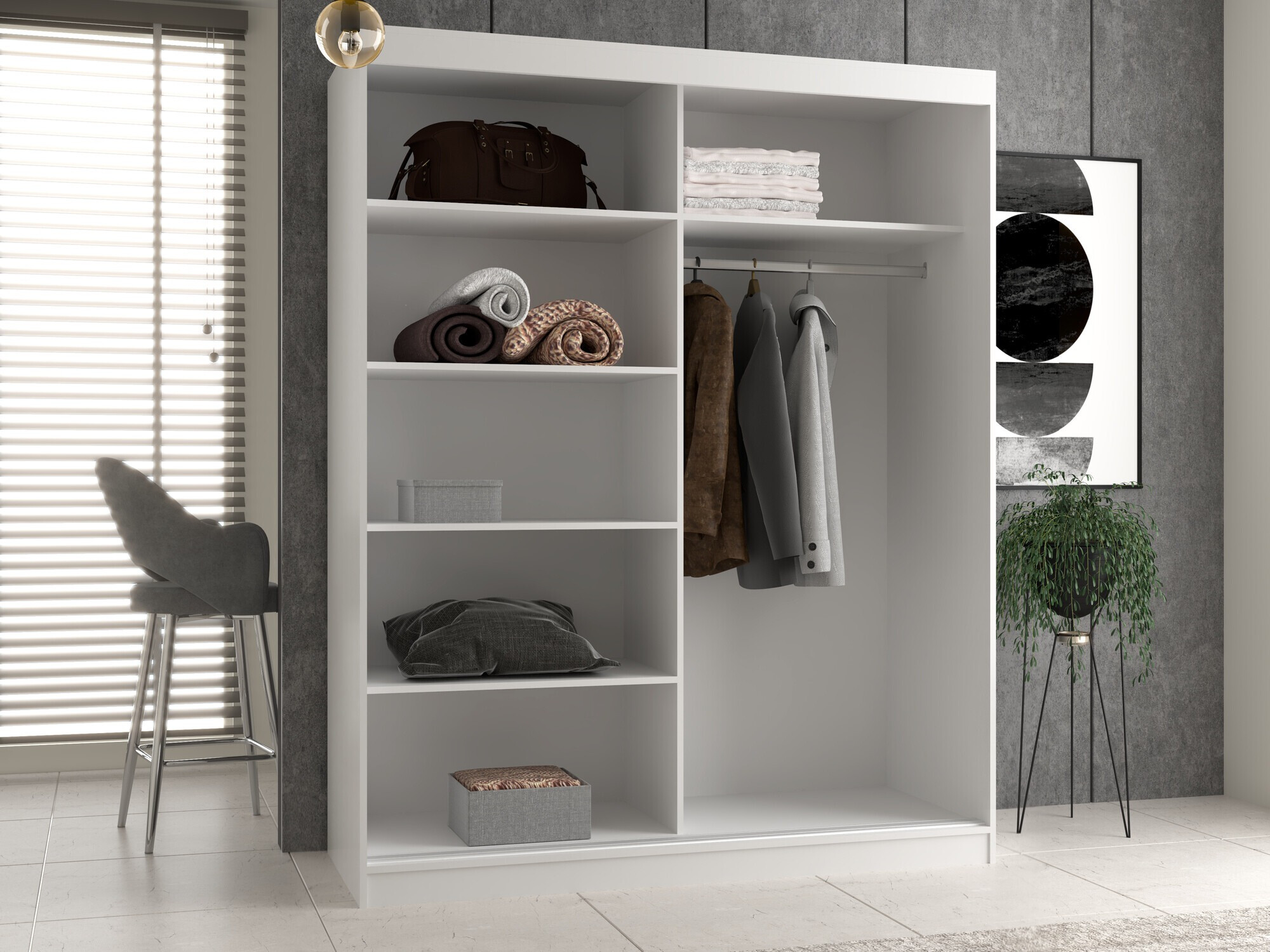 Armoire Mandeville 177 (Blanc)