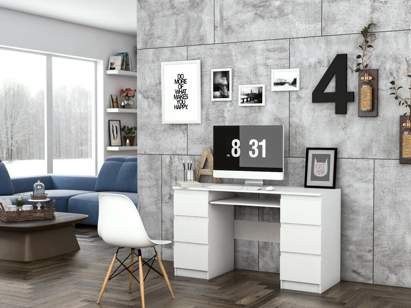 Bureau Mandeville 178 (Blanc)