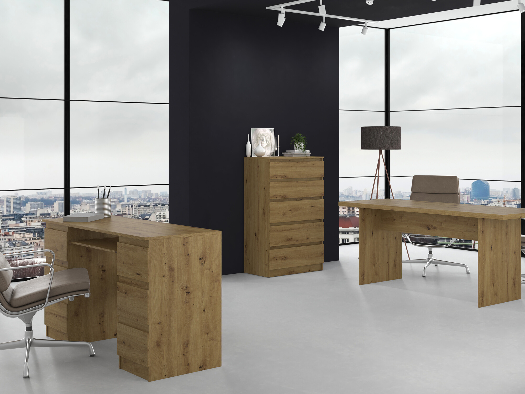 Commode Elbvelu 104 (Chêne Artisan)