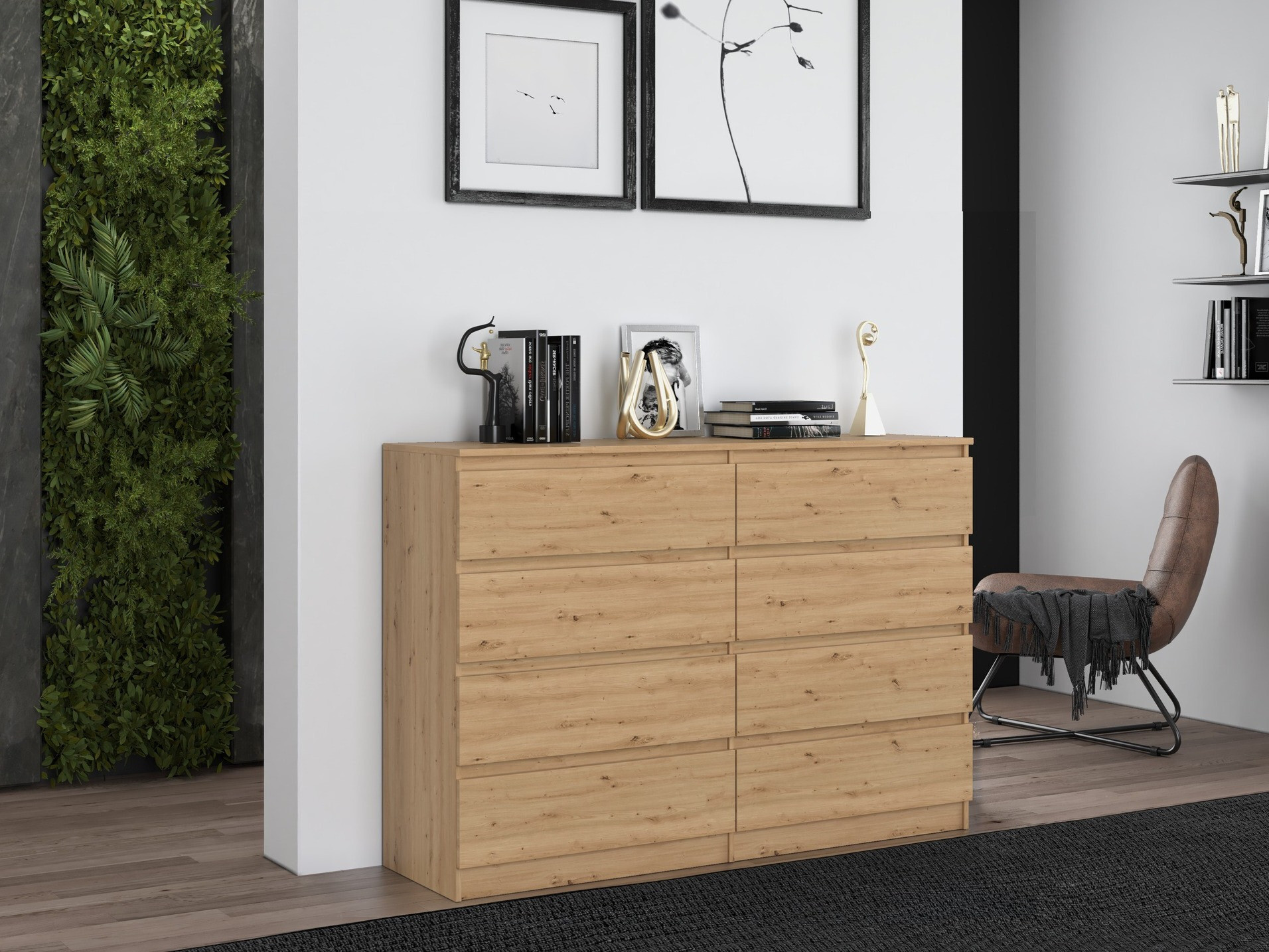 Commode Elbvelu 100 (Chêne Artisan)