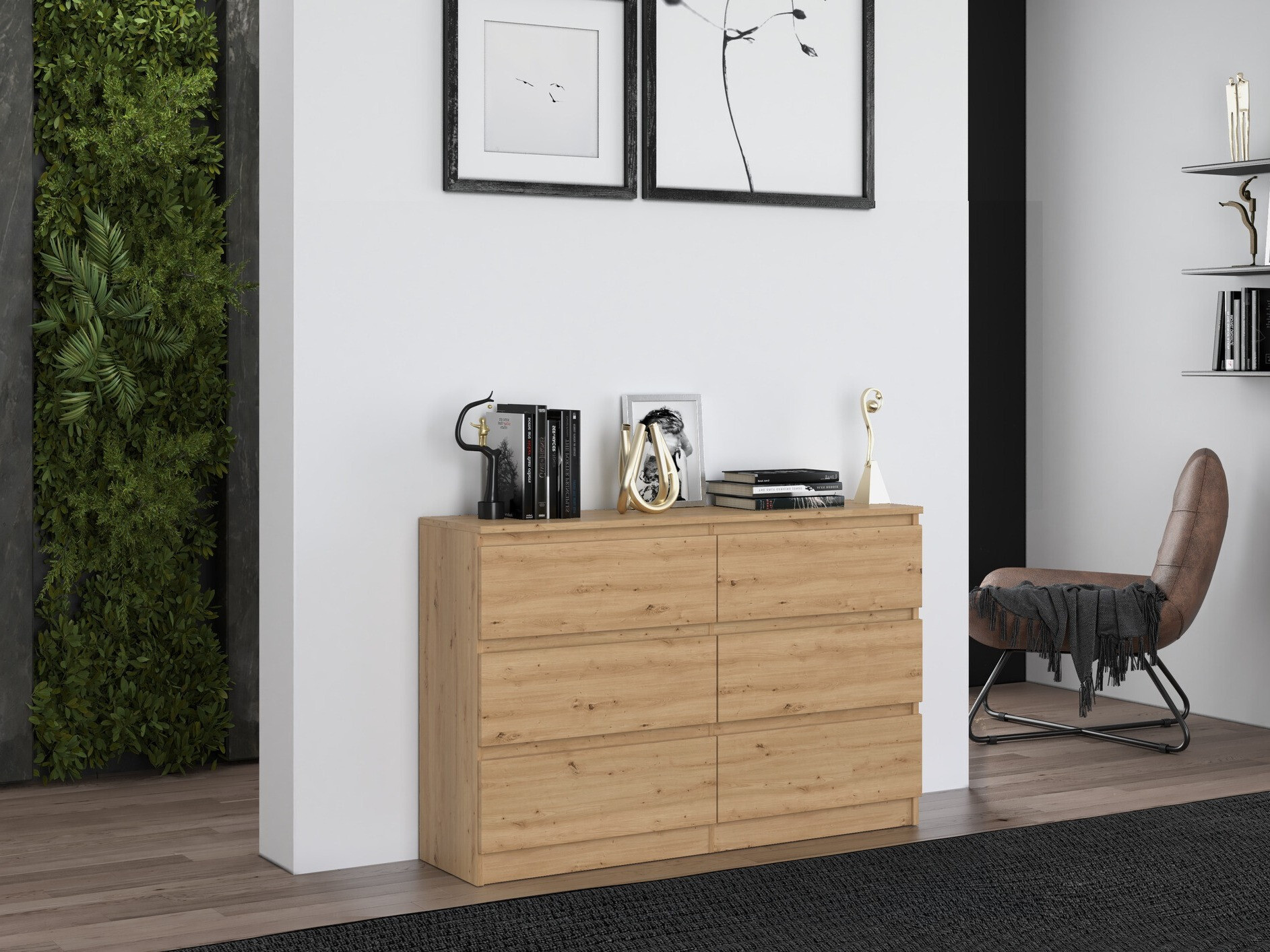 Commode Elbvelu 103 (Chêne Artisan)