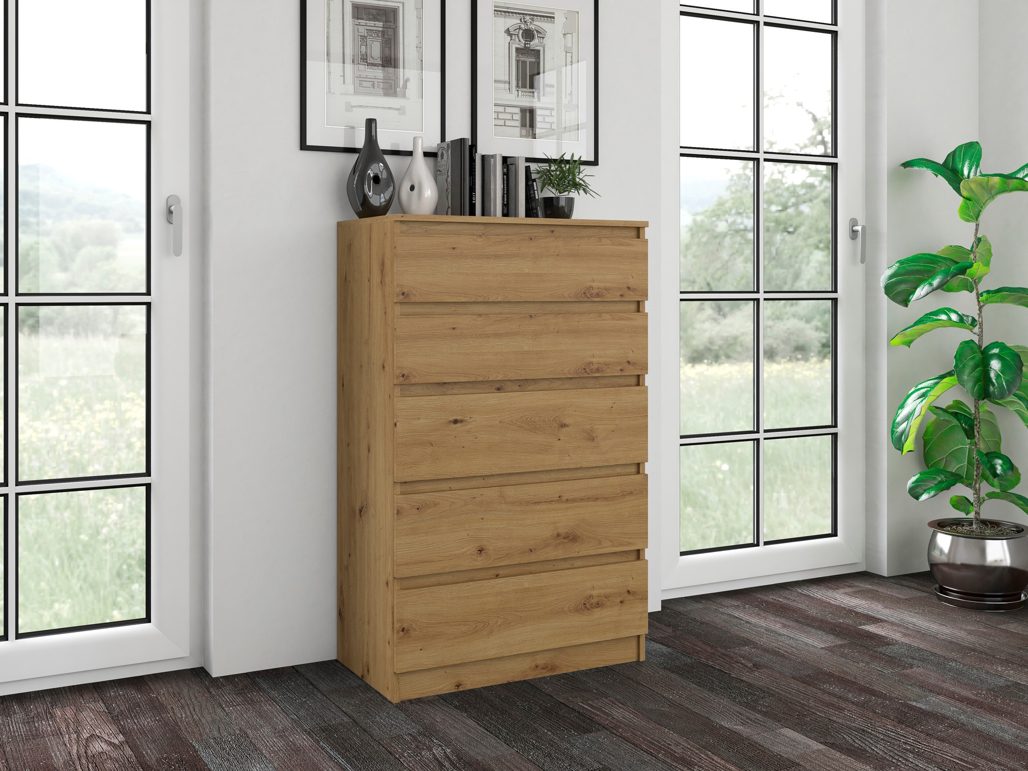 Commode Elbvelu 104 (Chêne Artisan)