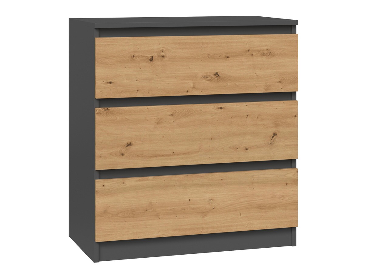 Commode Elbvelu 106 (Anthracite + Chêne Artisan)