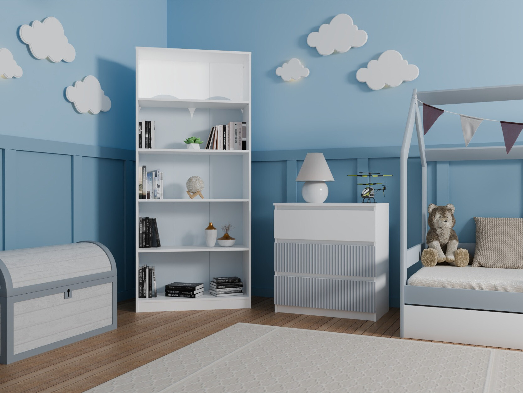 Commode Mortore 102 (Bleu)