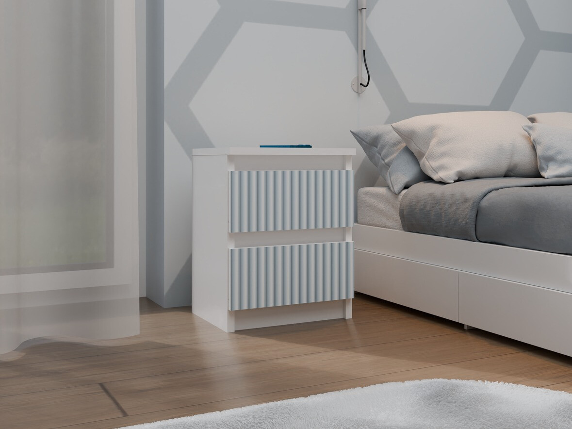 Table de chevet Mortore 103 (Bleu)