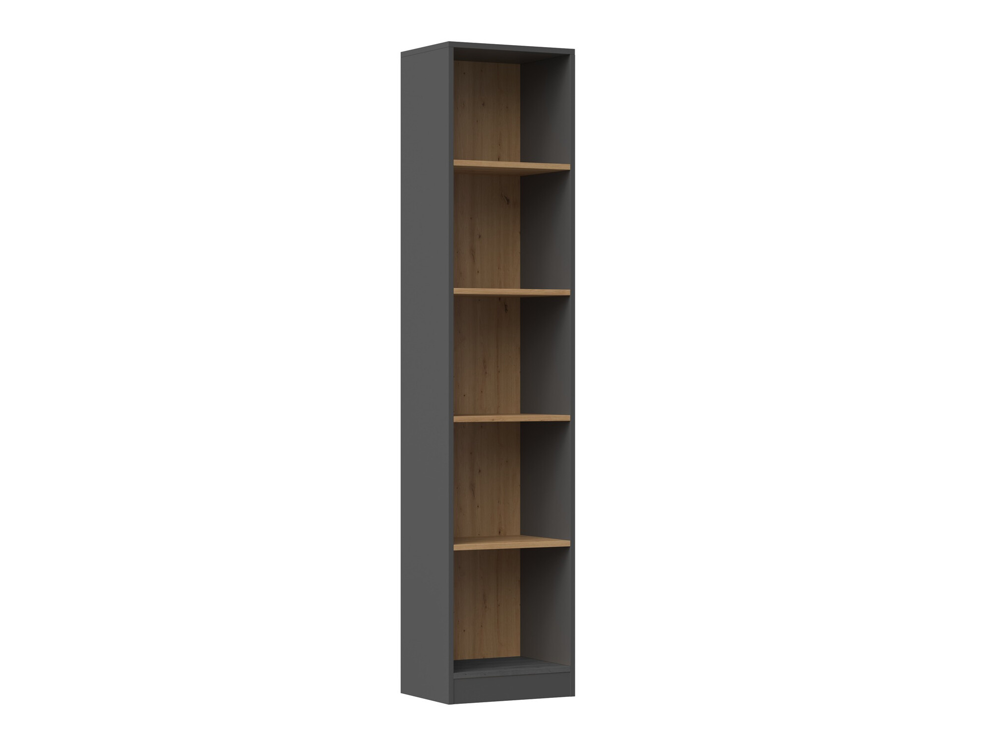 Étagère Mandeville 183 (Anthracite + Chêne Artisan)