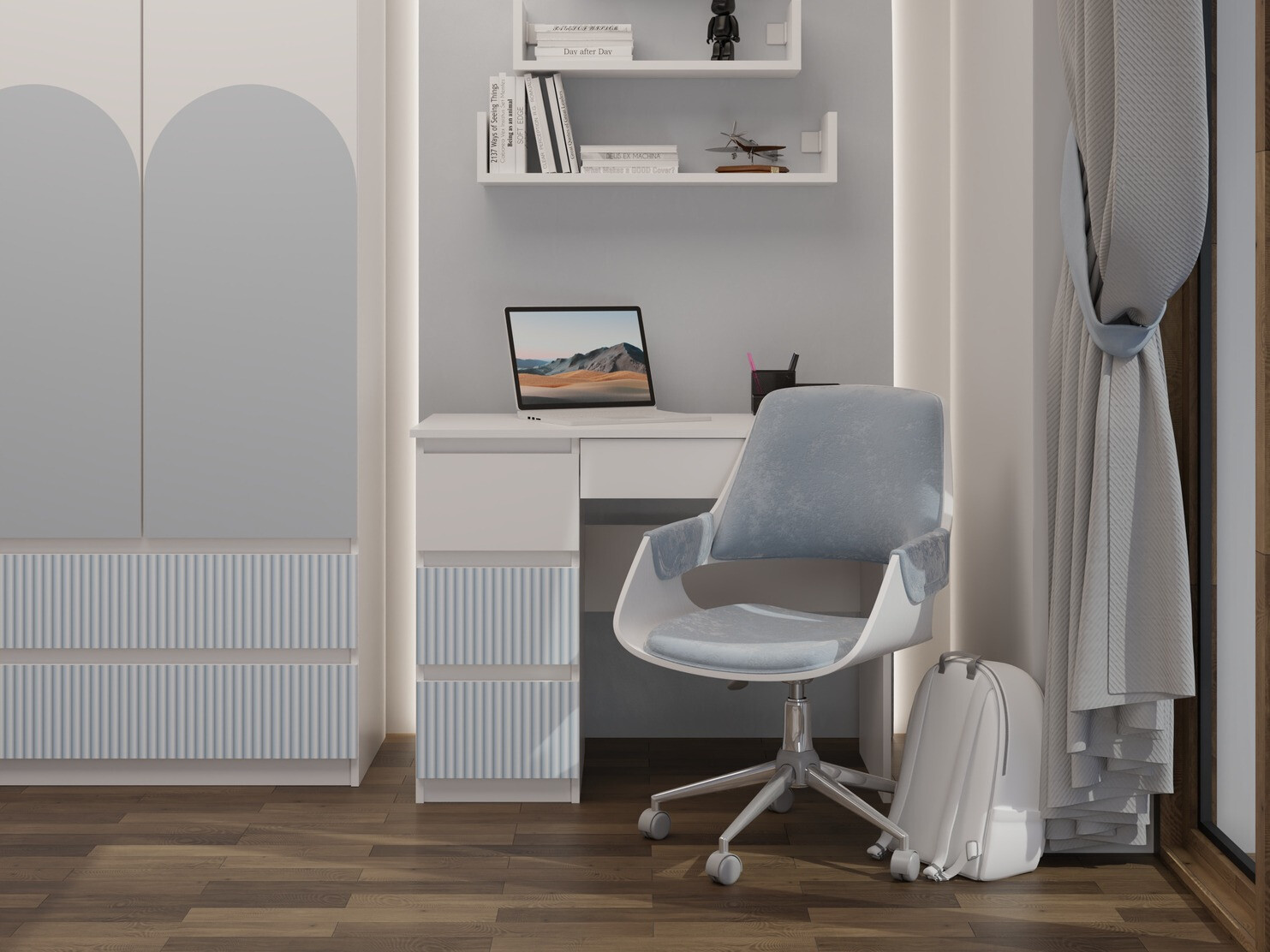 Bureau Mortore 104 (Bleu)