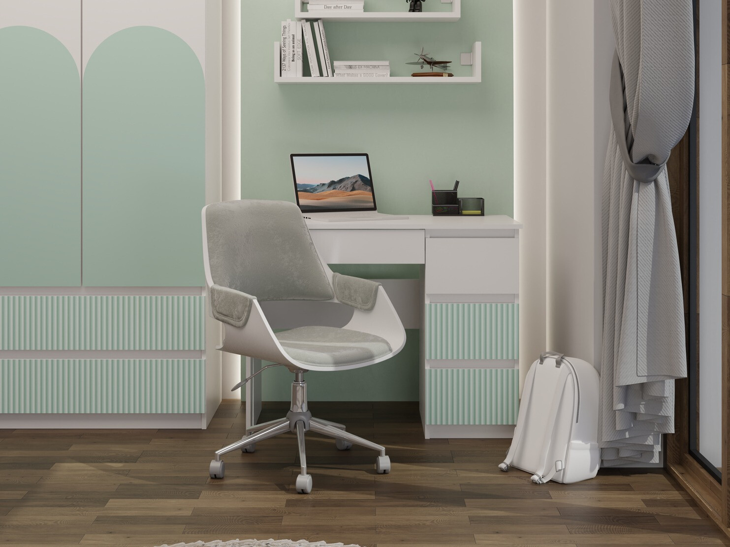 Bureau Mortore 104 (Menthe claire)