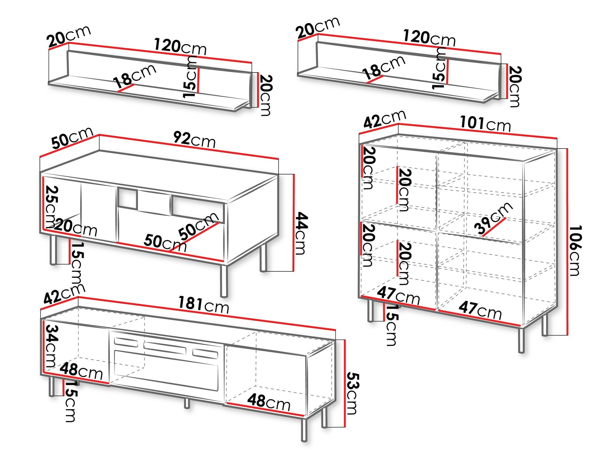 Ensemble de salon Studium II