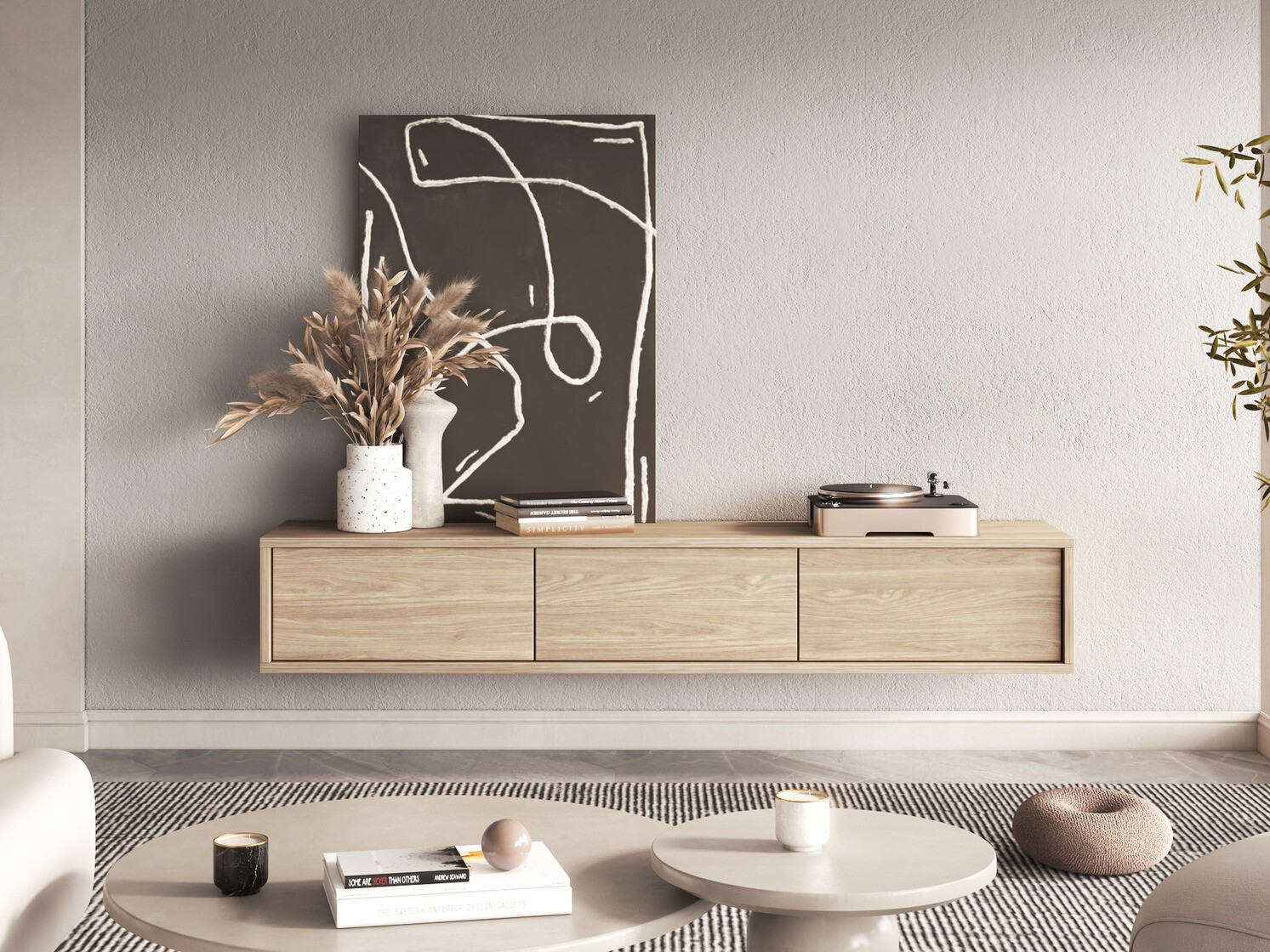 Meuble TV Austin 324 (Chêne)