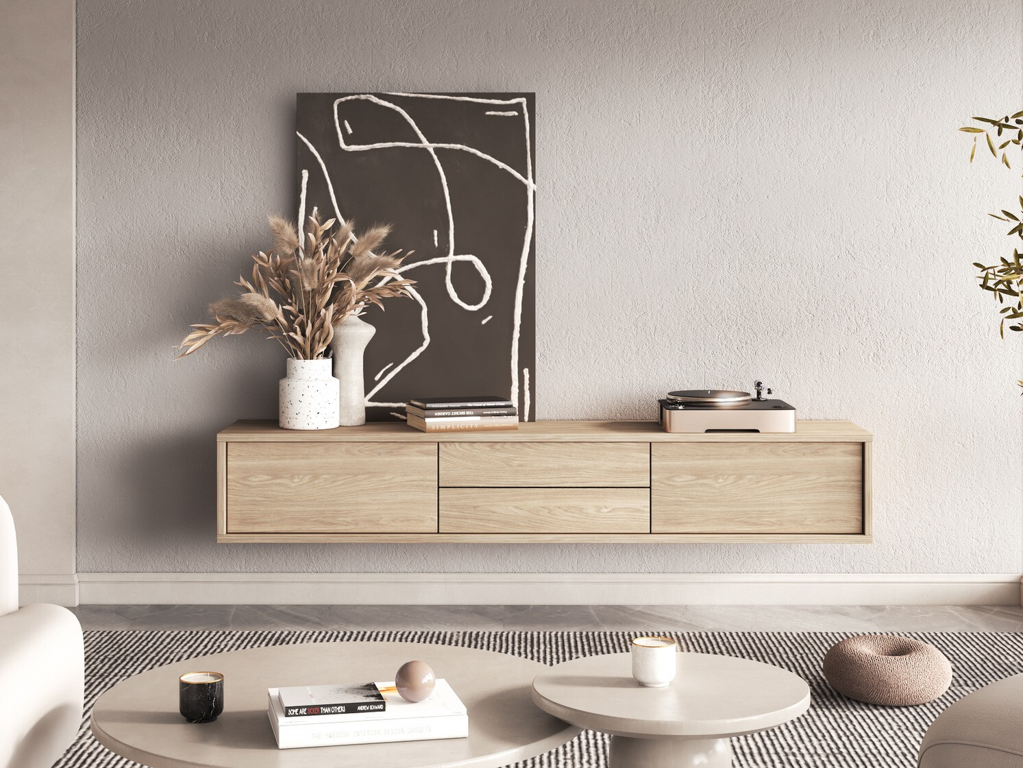 Meuble TV Austin 325 (Chêne)
