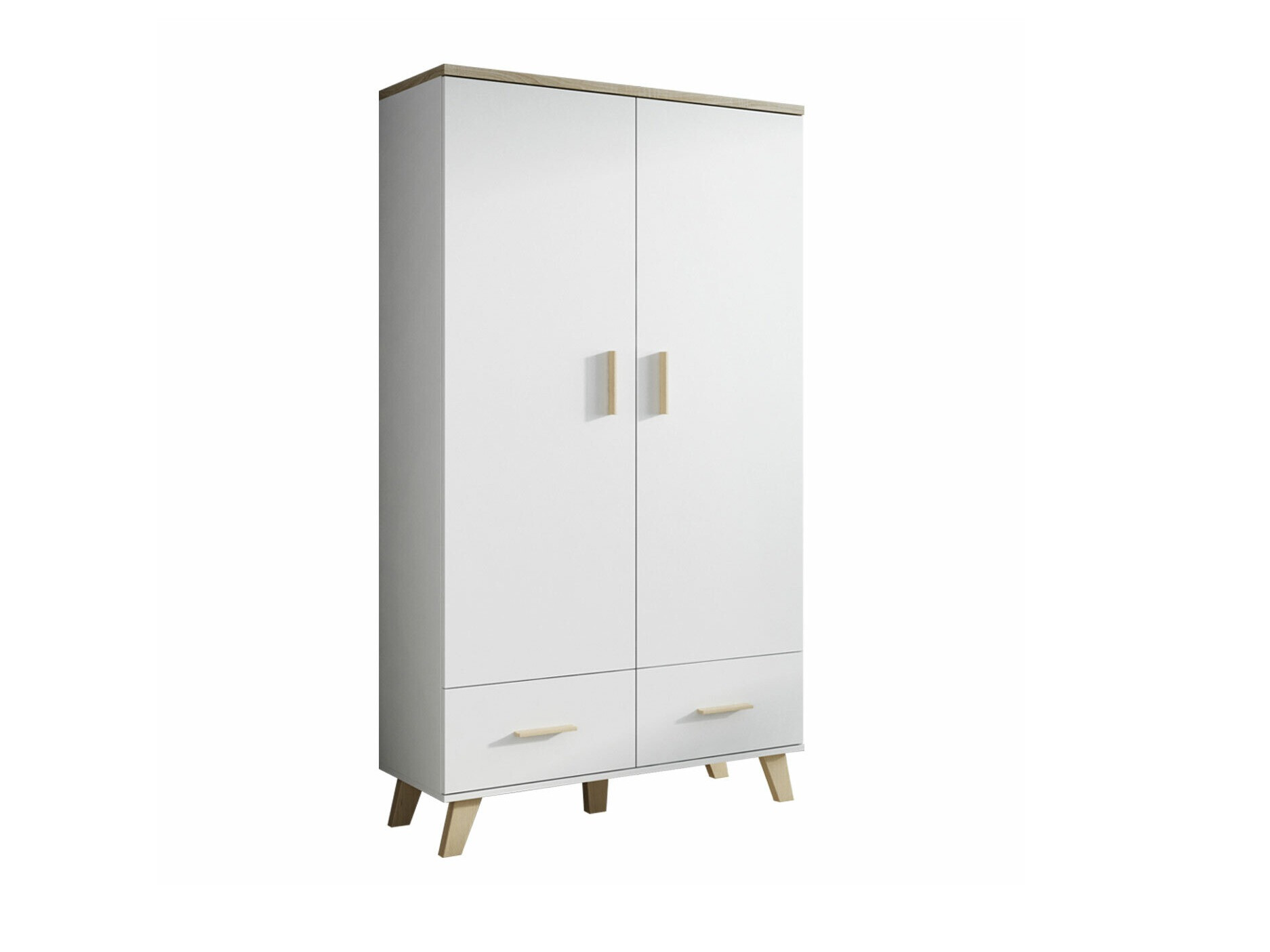 Armoire Larfloi 111 (Blanc + Sonoma chêne)